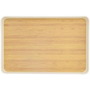 日式仿木纹托盘长方形茶盘放茶杯家用水果盘塑料商用餐饮收纳餐盘