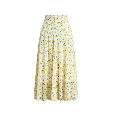 裙子夏天下身小碎花高腰大码