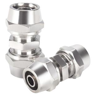 莱泽气管快速接头快拧三通直通变径6锁母式4气动接头8/10/1214mm