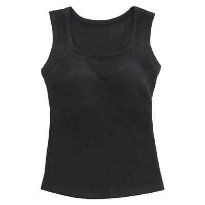 德绒保暖U领带胸垫背心