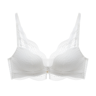 【李一桐同款】兰卓丽银色山泉无钢圈蕾丝文胸内衣女聚拢小胸显大