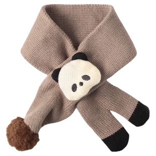 可爱儿童围巾针织毛线围脖男女童秋冬季保暖防风护颈小围巾宝宝