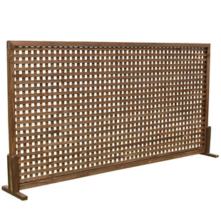 庭院花园阳台墙面装饰防腐木花网格花架隔断爬藤栅栏围栏篱笆栏栅