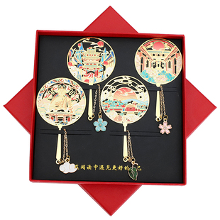 （有版权）山西景点书签平遥古城云冈石窟金属旅游纪念品定制刻字