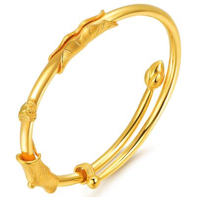 明牌珠宝计价黄金手镯