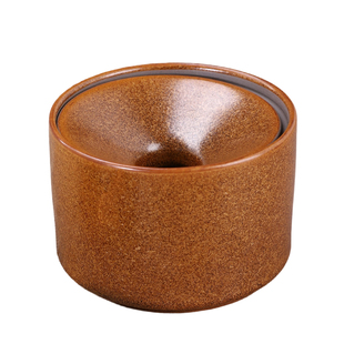 道家禅意陶瓷烟灰缸商用办公室高级感漏斗式带盖防飞灰大号烟缸