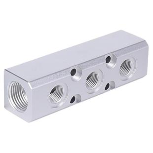 气源分配器分气块气路多路铝排大流量气排分流器气体气管快速接头