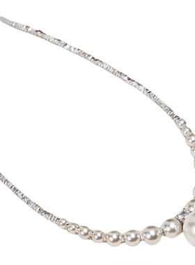 NININA2024新款渐变女款珍珠颈链