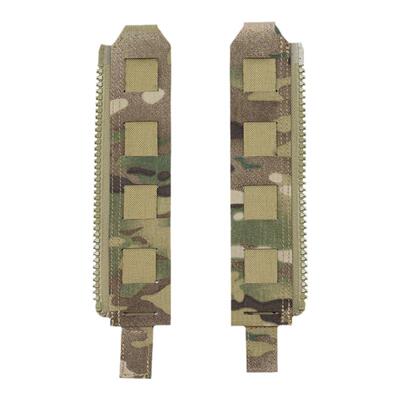 小钢蝎背心拉链接驳条