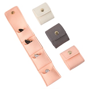 新款软超纤皮首饰包时尚柔迷你包包珠宝饰品袋旅行配件首饰收纳包