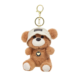 伶俐小熊玩偶包包挂件可爱毛绒玩具小公仔娃娃钥匙扣女孩书包挂饰