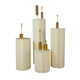 新款商场橱窗生日折纸路引折叠圆柱甜品台罗马柱节日派对装饰道具