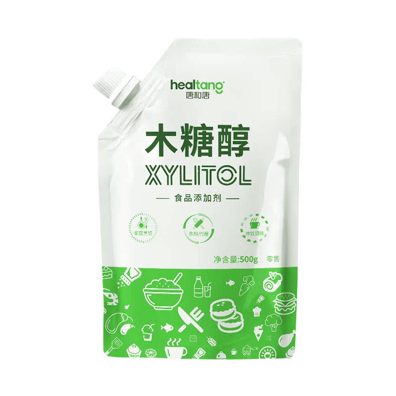 唐和唐高纯度木糖醇糖尿人专用500g代糖食品级家用烘焙代白糖