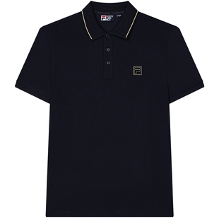 FILA 斐乐翻领短袖菁英POLO衫男夏季新款商务休闲通勤运动T恤上衣