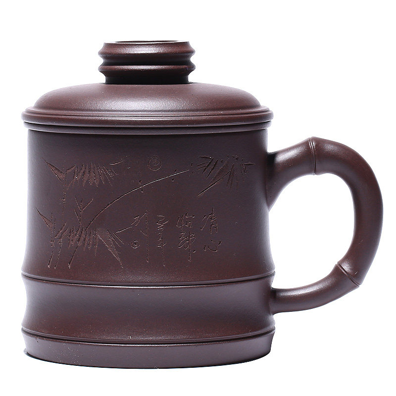 宜兴紫砂杯纯手工带过滤内胆茶杯