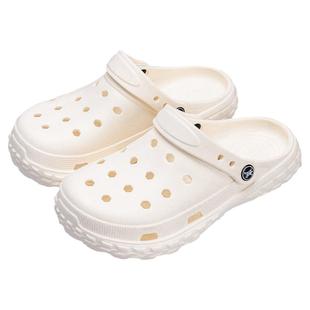 洞洞鞋女款外穿夏季2025新款厚底凉拖防滑沙滩鞋包头海边半拖鞋女