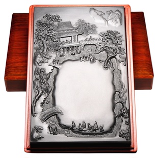 非遗大师砚台正宗安徽歙台/更上一层楼/老坑天然原石砚台专业书法绘画可磨墨文房四宝墨砚高档文房四宝端砚