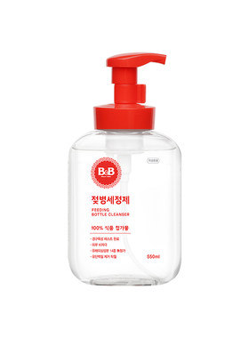 B&B保宁韩国进口奶瓶清洗剂婴儿专用宝宝清洁剂泡沫型瓶装550ml