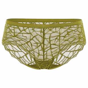 【三角斑纹】遐全蕾丝平角裤美拉德静奢风性感微包臀薄款内裤女夏