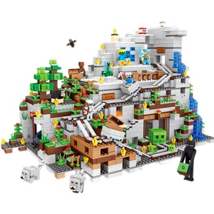 2025我的世界积木乐趣拼装儿童玩具高男孩子益智机关山洞新年礼物