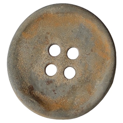 四孔浅色粗粝仿锈纽扣