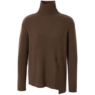 indicia 绵羊毛高领针织衫毛衣女黑色打底衫冬季商场同款标记女装