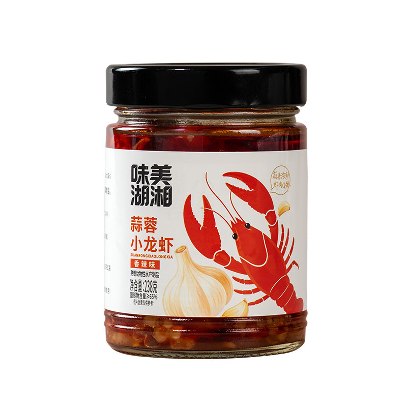 湖南特产蒜蓉虾尾酱下饭菜