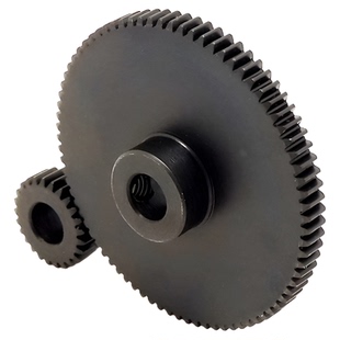 0.5模精密圆柱直齿钢齿轮 电机减速箱金属齿轮 diy齿轮组20-80齿