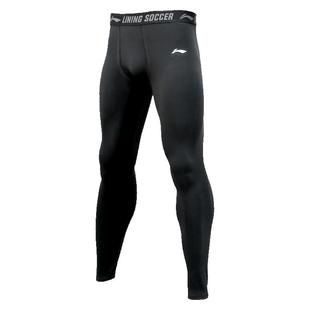 李宁紧身裤男士高弹训练裤压缩速干跑步运动健身篮球田径加绒长裤