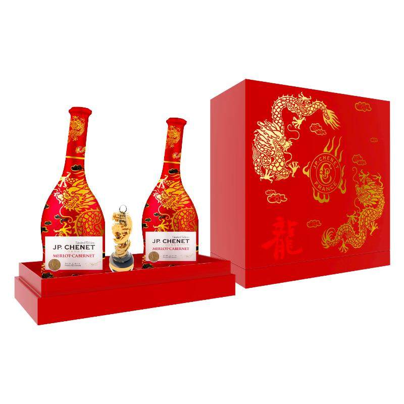 香奈龙年限量版礼盒装法国原装进口干红葡萄酒歪脖子红酒行货正品
