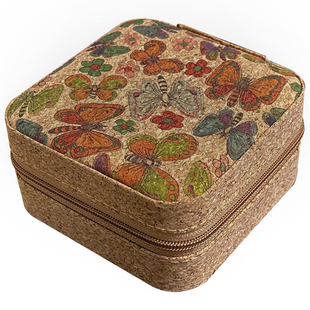 中式复古首饰收纳盒高档精致小型便携式耳钉戒指项链饰品首饰盒