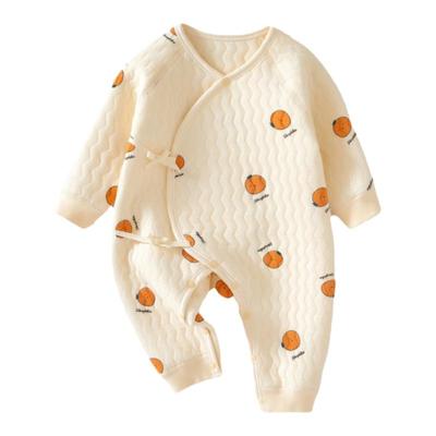 新生儿保暖连体衣无骨纯棉