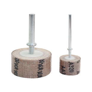 活柄百叶轮磨头6mm砂布轮电磨头带柄砂纸纱布抛光轮电动工具磨头