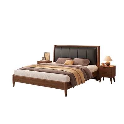 乡溪园舒适软包床2025爆款实木床