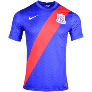 现货各年份NIKE耐克上海申花主场球衣修身吸湿排汗透气CT6191-486