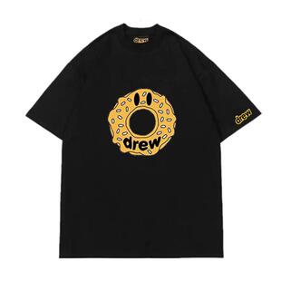 Drew笑脸甜甜圈短袖女潮牌贾斯汀比伯同款宽松高街FOG情侣纯棉T恤