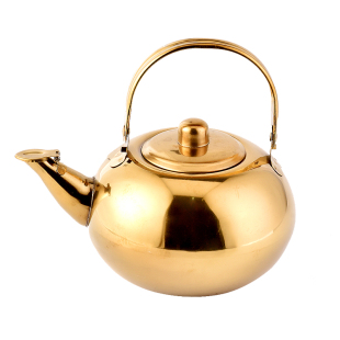 不锈钢茶壶饭店餐厅泡茶壶烫酒小酒壶带过滤网玲珑小茶水壶