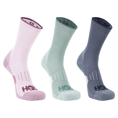 HOKA跑步运动袜三双装男女