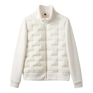 雪中飞春新款男女摇粒绒外套2026时尚轻薄鹅绒运动夹克羽绒上衣S