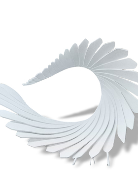 天使之翼凤尾雕塑不锈钢铁艺