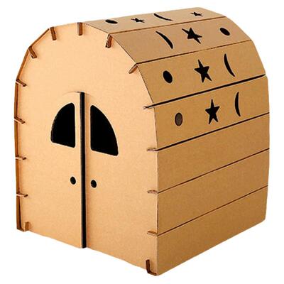 纸壳房子儿童纸板屋纸房子游戏屋