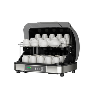 茶杯茶具消毒柜小型办公室台式茶杯柜紫外线杀菌沥水收纳烘干机