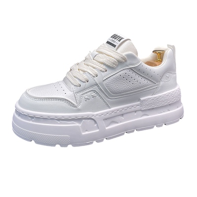 男鞋内增高个性小白鞋厚底板鞋