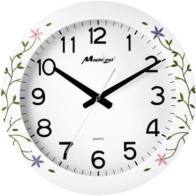 走时精准无噪音客厅石英挂钟