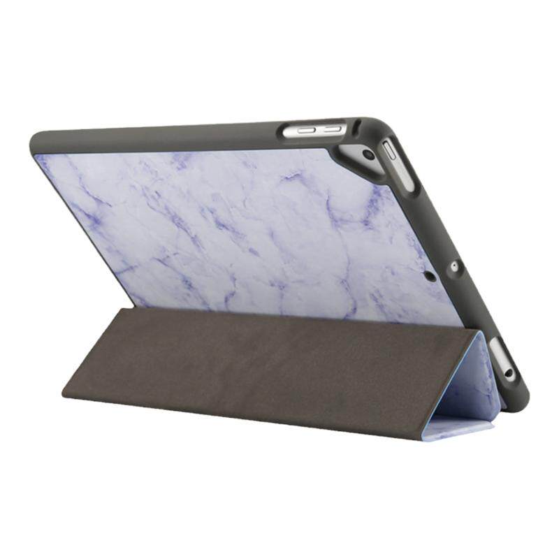 适用老款2018ipad 9.7寸大理石纹平板皮套9.7 air2带笔槽保护套
