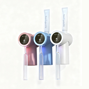 包警长牙刷消毒器杀菌烘干紫外线智能电动牙刷免打孔置物架壁挂式