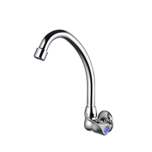 九牧单冷水龙头洗菜盆厨房洗碗入墙式龙头家用拖把洗衣池阳台加长