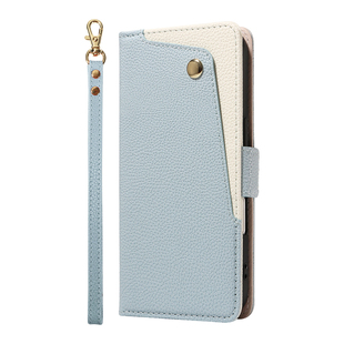 Case Flip适用三星Galaxy S25 Edge翻盖手机壳带化妆镜子S24 Ultra掀盖保护套女腕带S23卡夹S22 Plus荔枝纹21