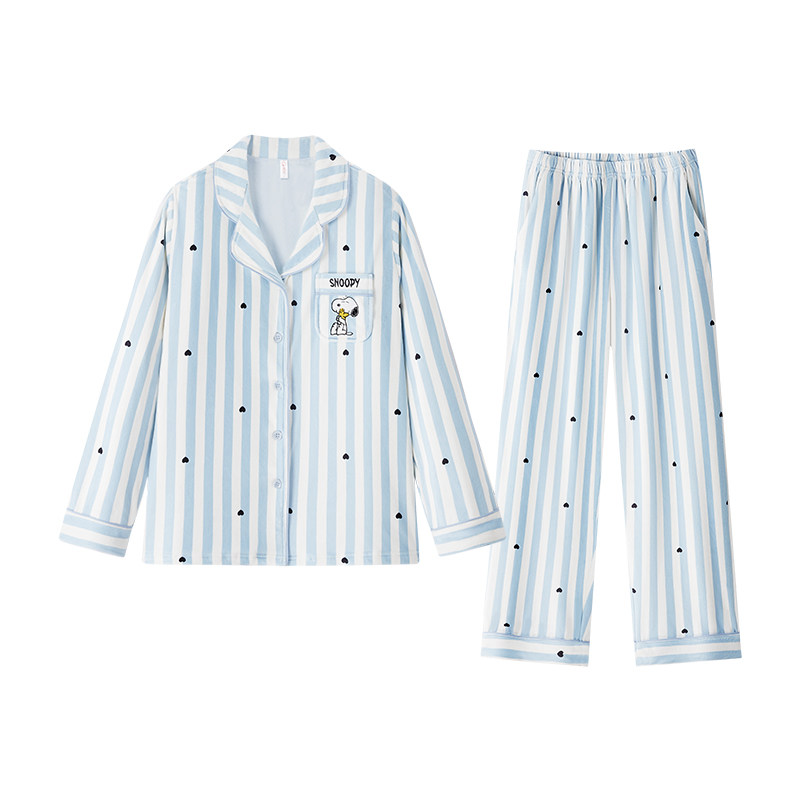BE史努比海岛绒睡衣女冬新品