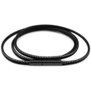 简约蜡皮绳吊坠挂绳男生女款黄金玉佩挂件项链绳挂坠绳黑扣红蜡绳